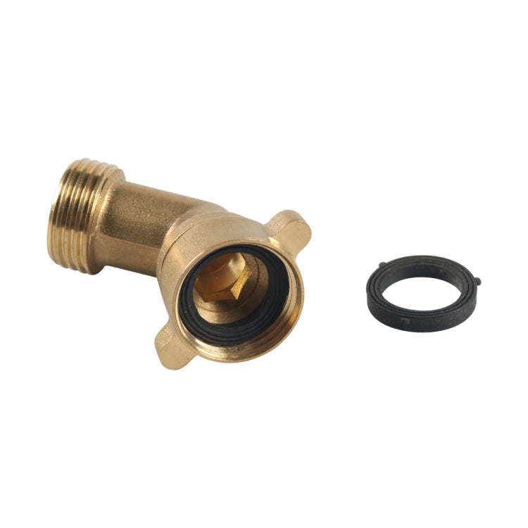 RV Water Inlet Check Valve Set with 45 Degree 3/4 Connector Adapter