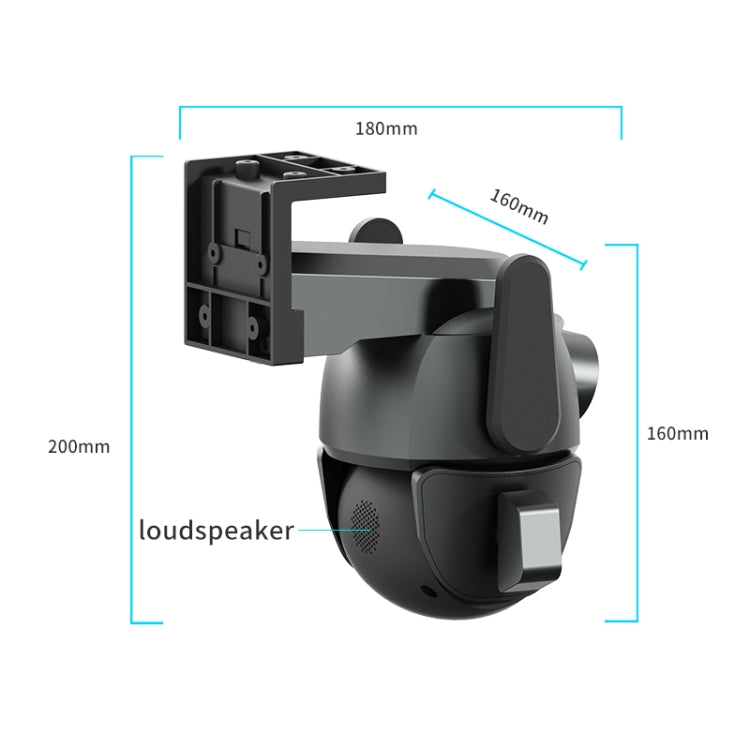 Q821 4MP Binocular Zoom Dual Light Source Outdoor IP67 Waterproof WiFi Camera