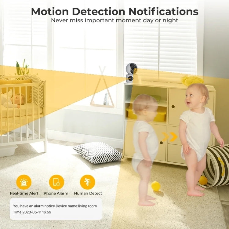 Y6204 4MP Zoom HD Indoor Waterproof Smart WiFi Camera