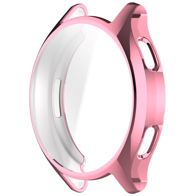Full Coverage TPU Electroplated Watch Protective Case — Pink