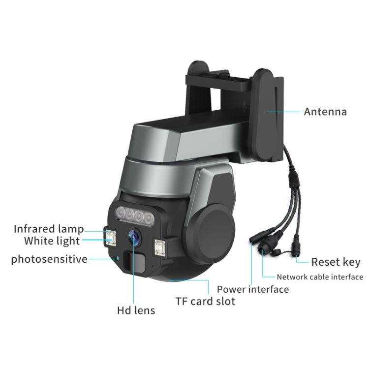 CF-Q812ES 5MP Two-way Voice Outdoor IP66 Waterproof WiFi Camera