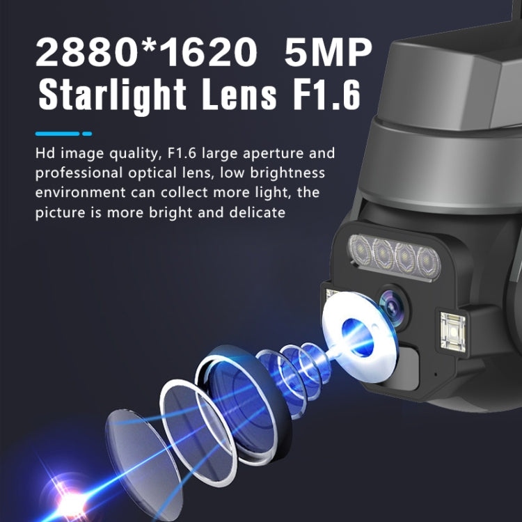 CF-Q812ES 5MP Two-way Voice Outdoor IP66 Waterproof WiFi Camera