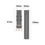 20mm Dot Texture Wrist Strap — Midnight Blue
