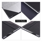 Cloth Texture Laptop Leather Case With Stand Function