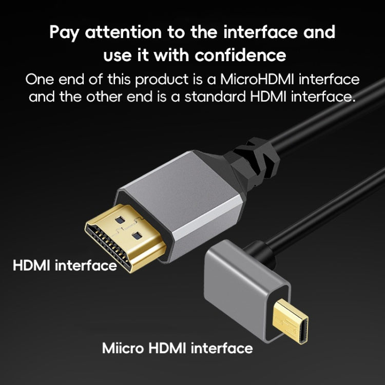 Elbow Head Spring Cable for DSLR Camera, HDTV to Micro HDTV — view 3