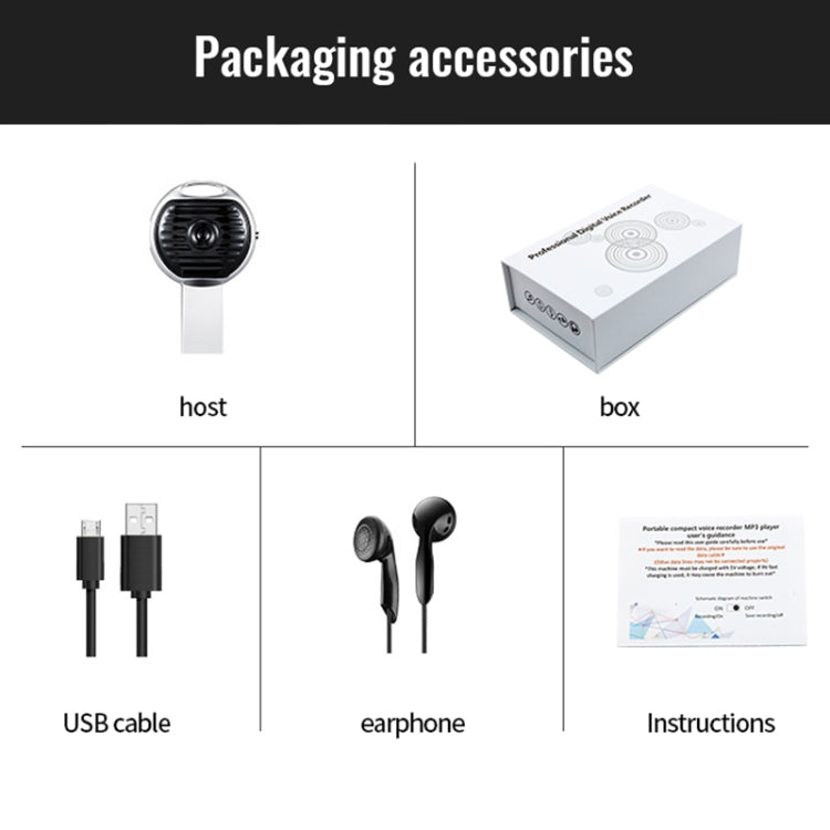 JNN S13 Zinc Alloy U-disk Voice Recorder