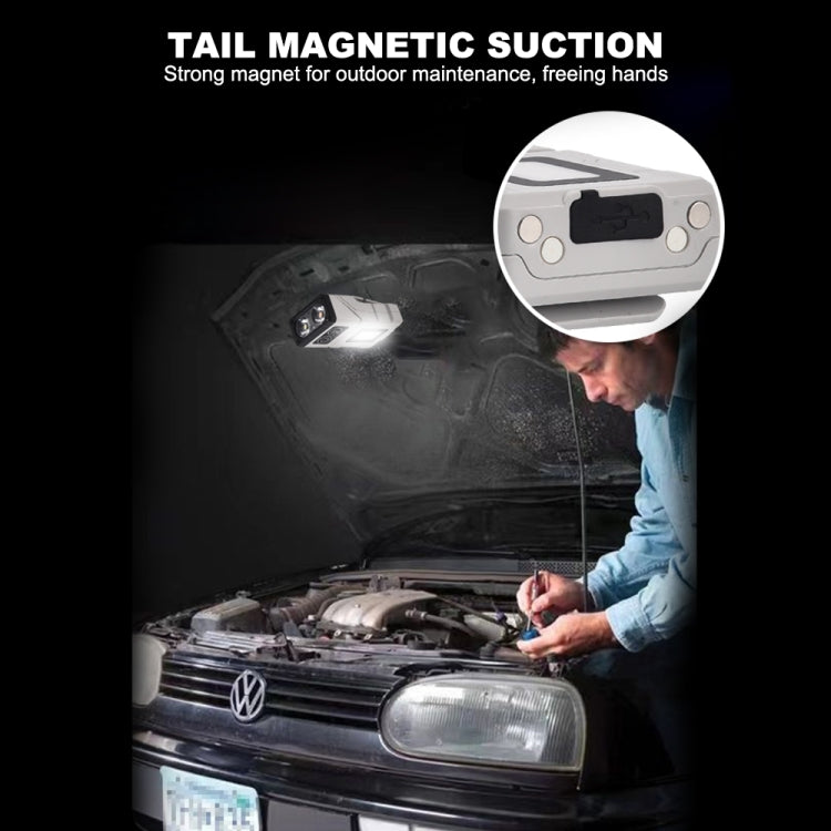 HW-213 Multi-function Rotating Sensing Cap Clip Work Light
