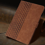 Building Blocks Embossed Leather Smart Tablet Case