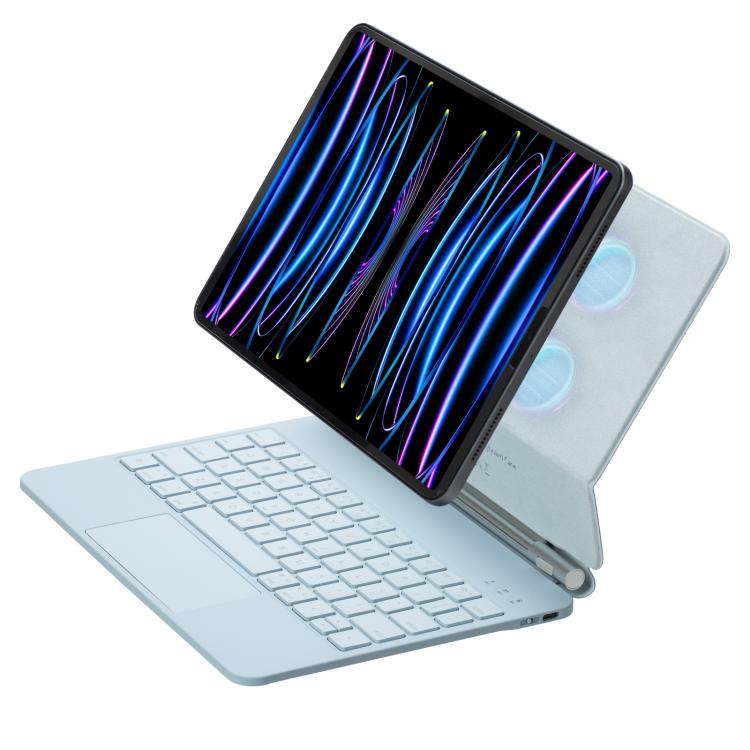 Touch Pad Bluetooth Keyboard Leather Tablet Cover