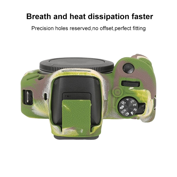 Litchi Texture Soft Silicone Protective Case — Green