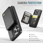 JEEHOOD J05 Business Magnetic Style RFID Leather Phone Case