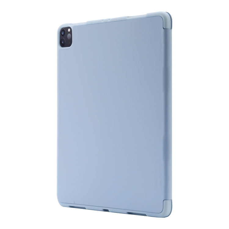 Skin Feel Tri-fold Leather Tablet Case with Pen Slot