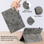 Embossed Tiger Pattern Leather Tablet Case
