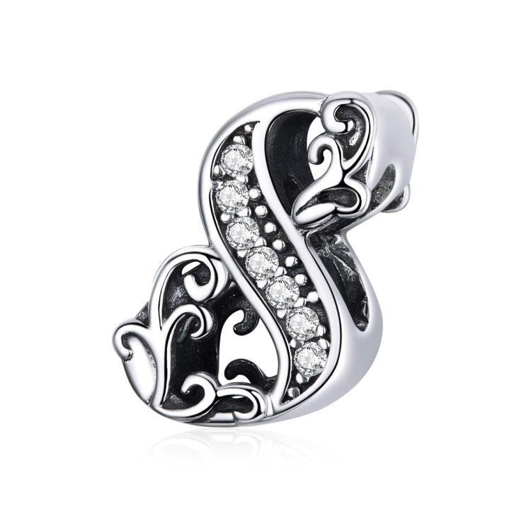 S925 Sterling Silver Relief Number Series 0-9 Beads DIY Bracelet Necklace Accessories — view 13