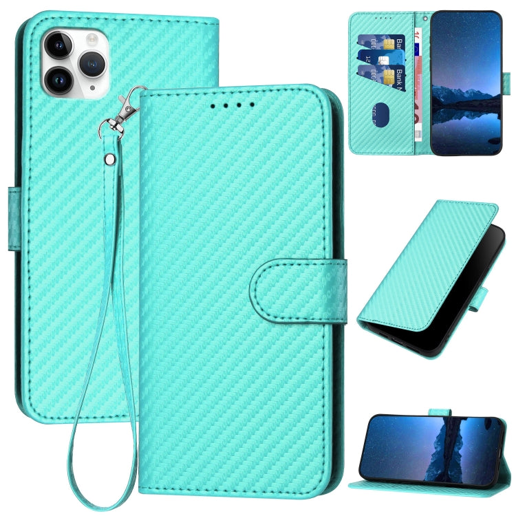 YX0070 Carbon Fiber Buckle Leather Phone Case with Lanyard — view 16