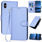 YX0070 Carbon Fiber Buckle Leather Phone Case with Lanyard — view 43
