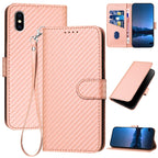 YX0070 Carbon Fiber Buckle Leather Phone Case with Lanyard — view 61