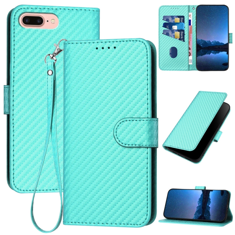 YX0070 Carbon Fiber Buckle Leather Phone Case with Lanyard — view 64