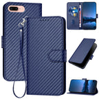 YX0070 Carbon Fiber Buckle Leather Phone Case with Lanyard — view 65