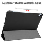 Custer Pure Color 3-Fold Holder Smart Leather Tablet Case