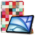 Custer Painted 3-Fold Holder Smart Leather Tablet Case