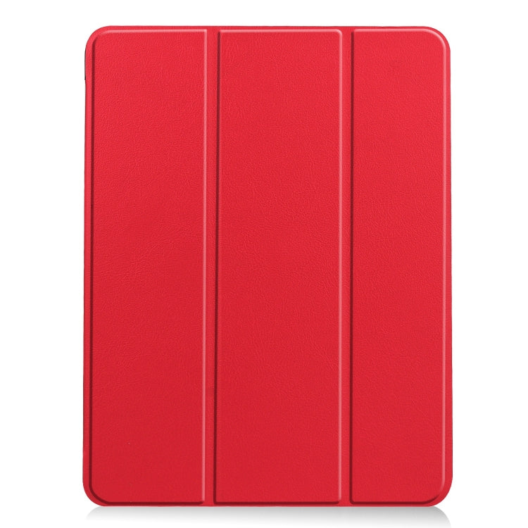 Custer TPU Pure Color 3-Fold Holder Smart Leather Tablet Case