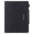 Solid Color Metal Buckle Leather Smart Tablet Case