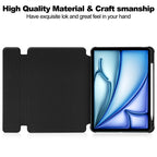 Transparent Rotation Smart Leather Tablet Case