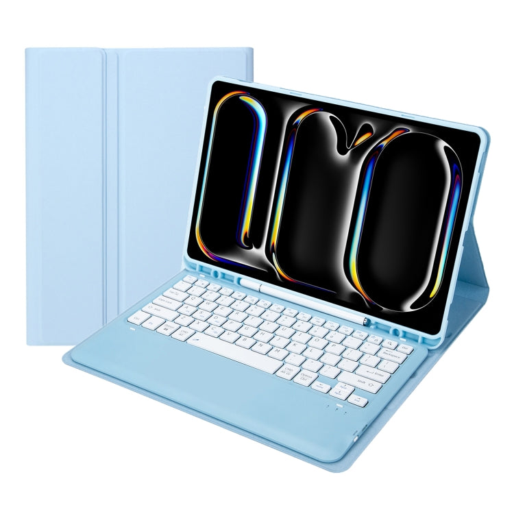 A13B Detachable Ultra-Thin Bluetooth Keyboard Leather Tablet Case with Pen Slot