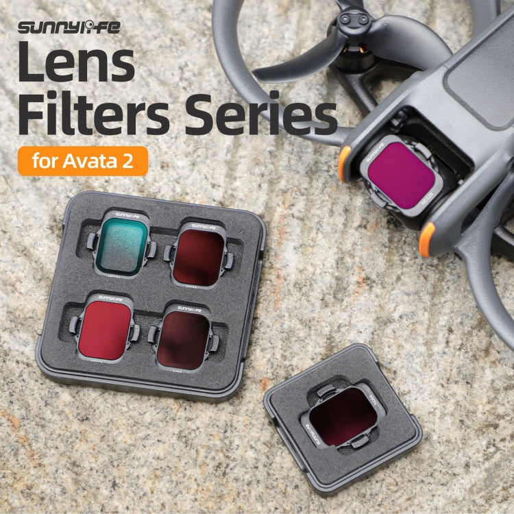 For DJI Avata 2 Sunnylife Camera Lens Filter — 6 in 1 MCUV ND8/16/32/64/128