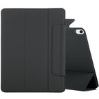 Double-sided Clip Fixed Buckle Magnetic PU Leather Smart Tablet Case