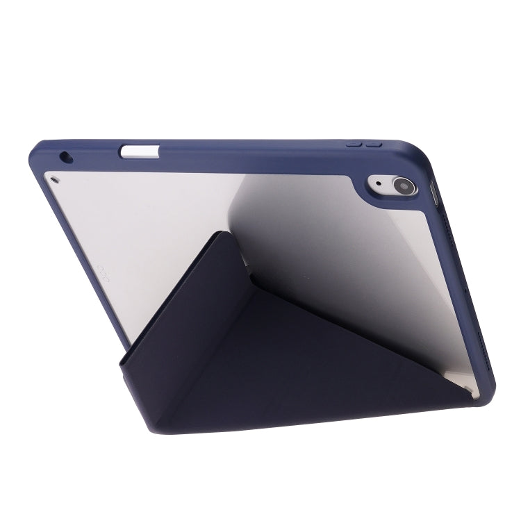 Deformation Transparent Acrylic Leather Tablet Case