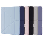 Deformation Transparent Acrylic Leather Tablet Case