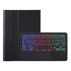 A13B-AS Lambskin Texture Backlight Bluetooth Touch Keyboard Leather Tablet Case with Pen Slot