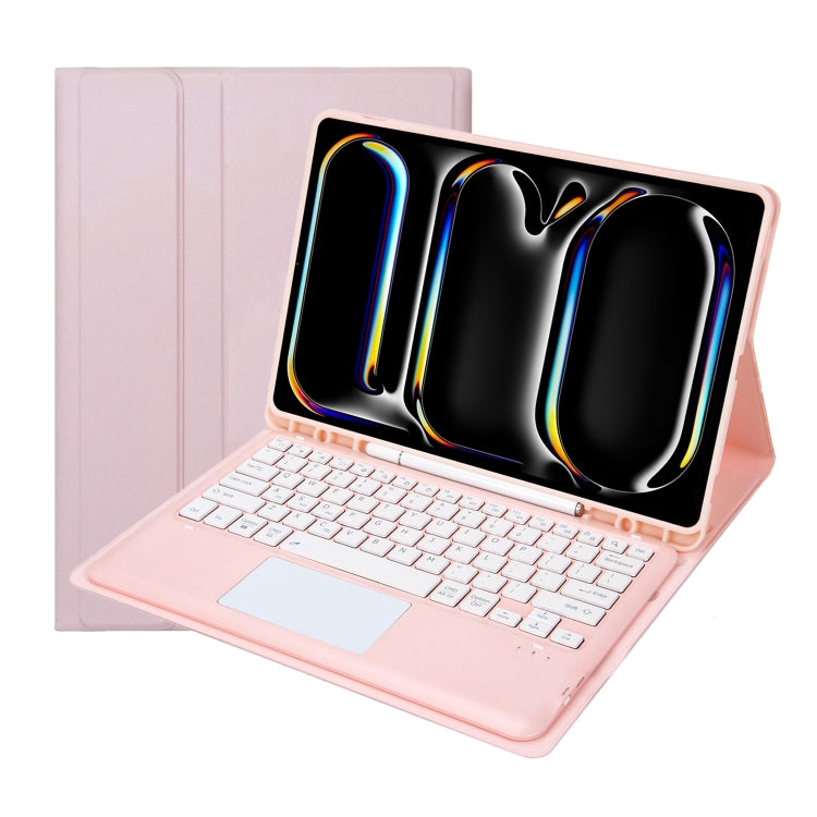 A14B-A Detachable Ultra-Thin Bluetooth Touch Keyboard Leather Tablet Case with Pen Slot