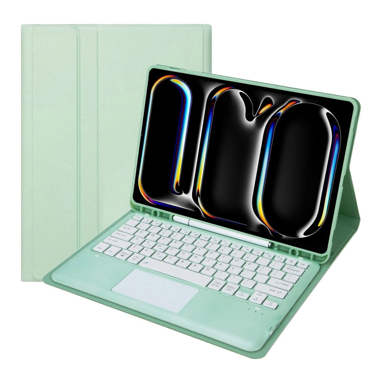 A14B-A Detachable Ultra-Thin Bluetooth Touch Keyboard Leather Tablet Case with Pen Slot