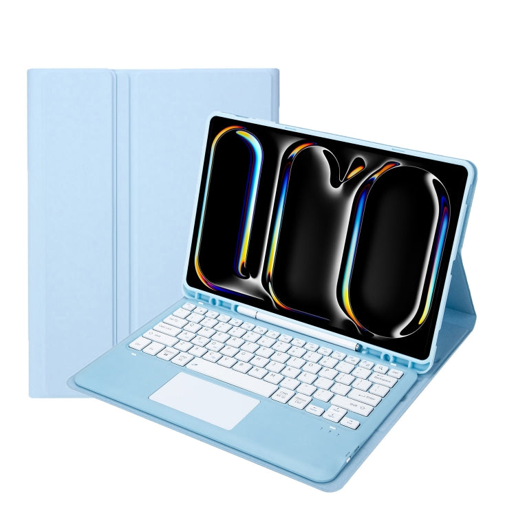 A14B-A Detachable Ultra-Thin Bluetooth Touch Keyboard Leather Tablet Case with Pen Slot