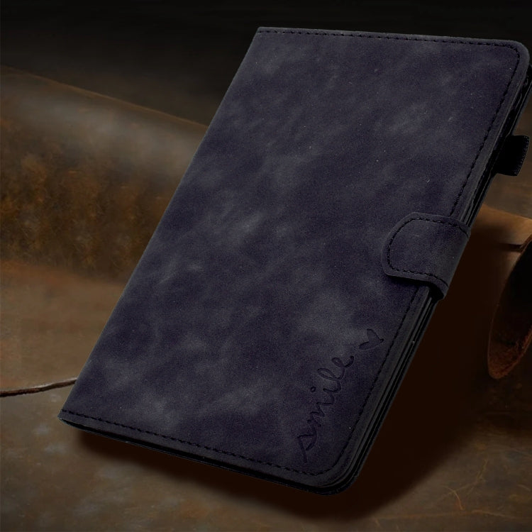 Embossed Smile Smart Leather Tablet Case