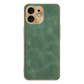 Electroplating Lambskin Leather Phone Case