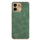 Electroplating Lambskin Leather Phone Case