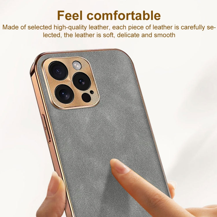 Electroplating Lambskin Leather Phone Case — view 66