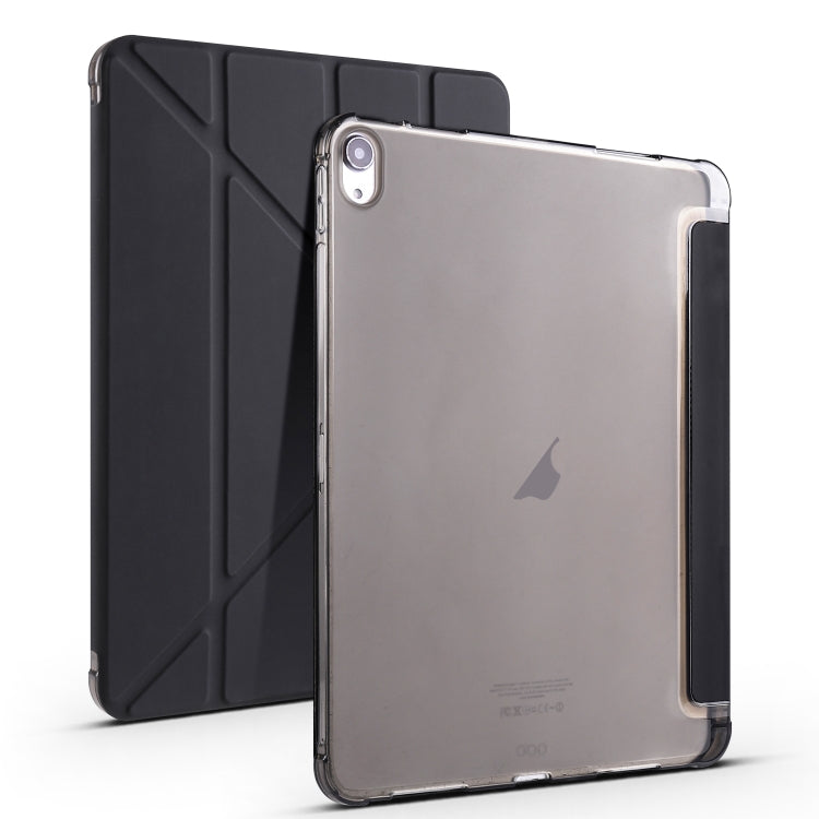 Multi-folding TPU Leather Smart Tablet Case with Pen Slot