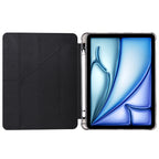 Multi-folding TPU Leather Smart Tablet Case with Pen Slot
