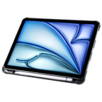 Multi-folding TPU Leather Smart Tablet Case with Pen Slot