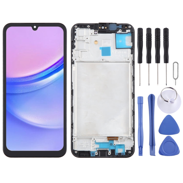 OLED LCD Screen Digitizer Full Assembly with Frame — For Samsung Galaxy M53 SM-M536B 6.43inch