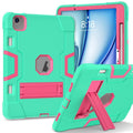 Contrast Color Silicone Acrylic PC Tablet Case with Holder