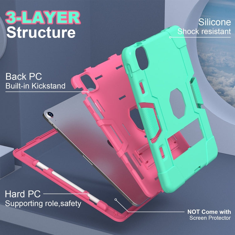Contrast Color Silicone Acrylic PC Tablet Case with Holder