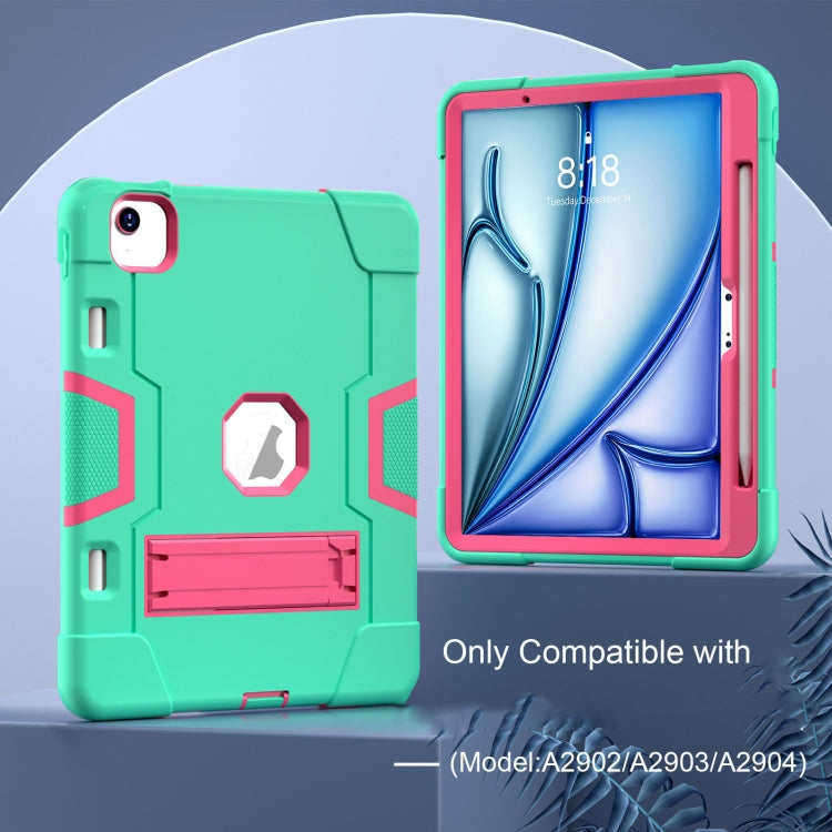 Contrast Color Silicone Acrylic PC Tablet Case with Holder