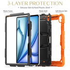 Silicone Hydric PC Tablet Case with Shoulder Strap & Holder