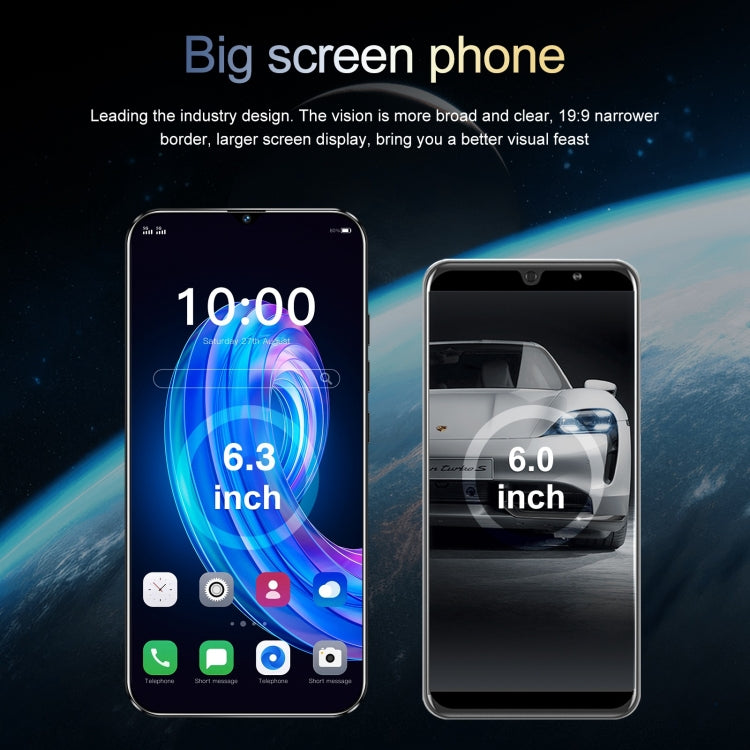 SDT86 / Note30 Pro, 6.3 inch Screen, Face Identification, Android 10.0 MTK6737 Quad Core, Network: 4G, Dual SIM